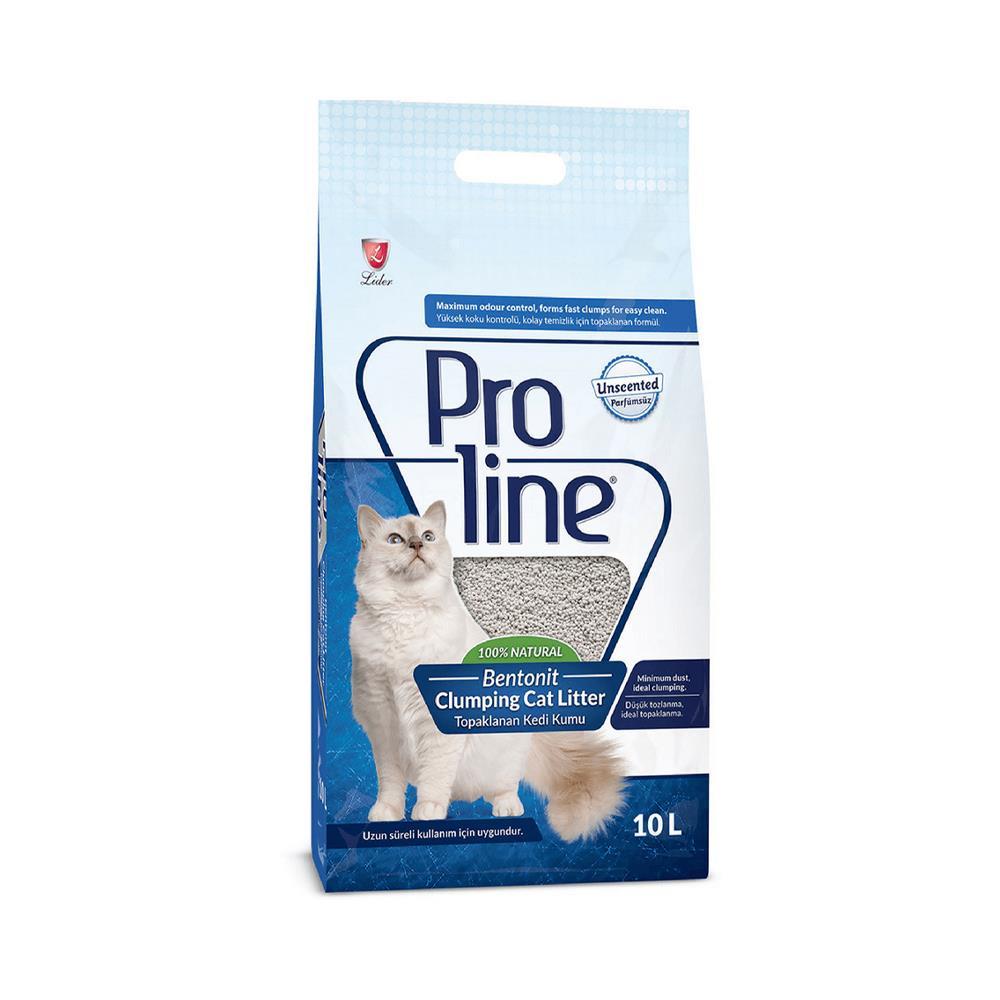 Proline Kokusuz Doğal İnce Taneli Topaklanan Kedi Kumu 10 ltProline