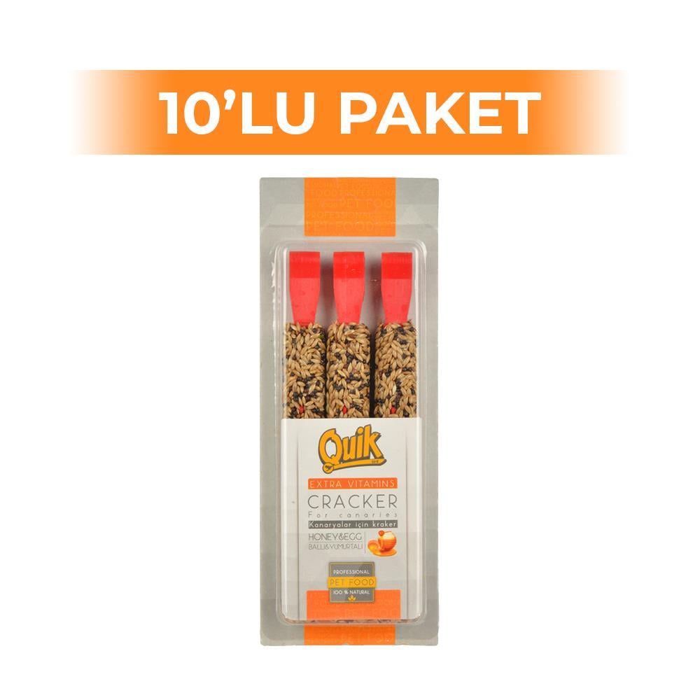 Quik Ballı Yumurtalı Kanarya Krakeri 3'lü x 10 AdetQuik
