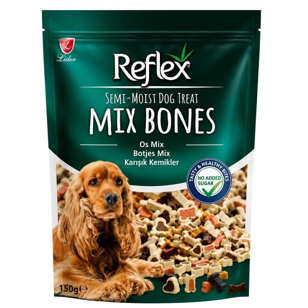 Reflex Karışık Kemikler Yarı Yumuşak Köpek Ödül Maması 150 gr