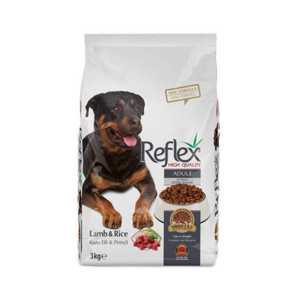 Reflex Kuzu Etli ve Pirinçli Yetişkin Köpek Maması 3 kgReflex