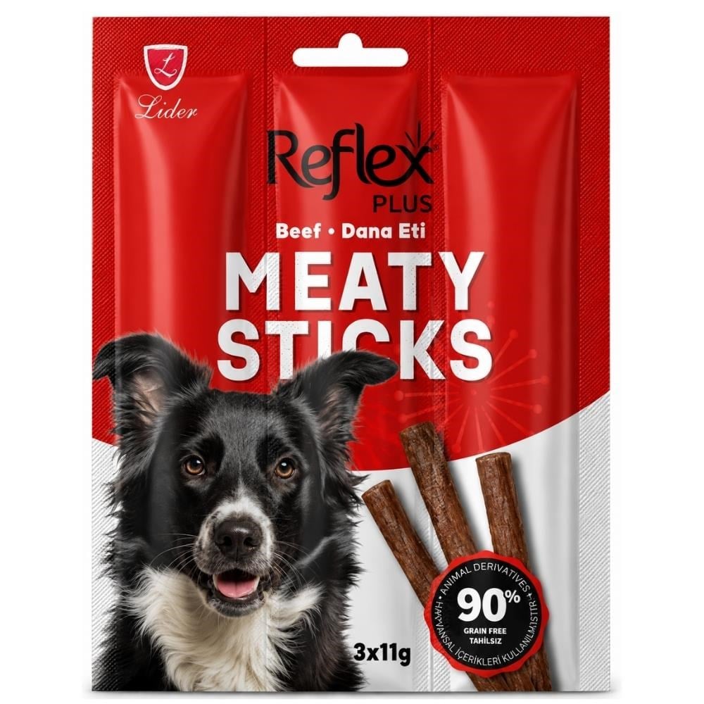 Reflex Plus Biftekli Köpek Ödül Çubuğu 11 gr 3'lü