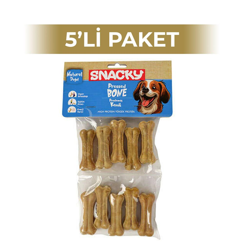 Snacky Natural Köpek Çiğneme Kemiği 5 cm 10'lu 5 PaketSnacky