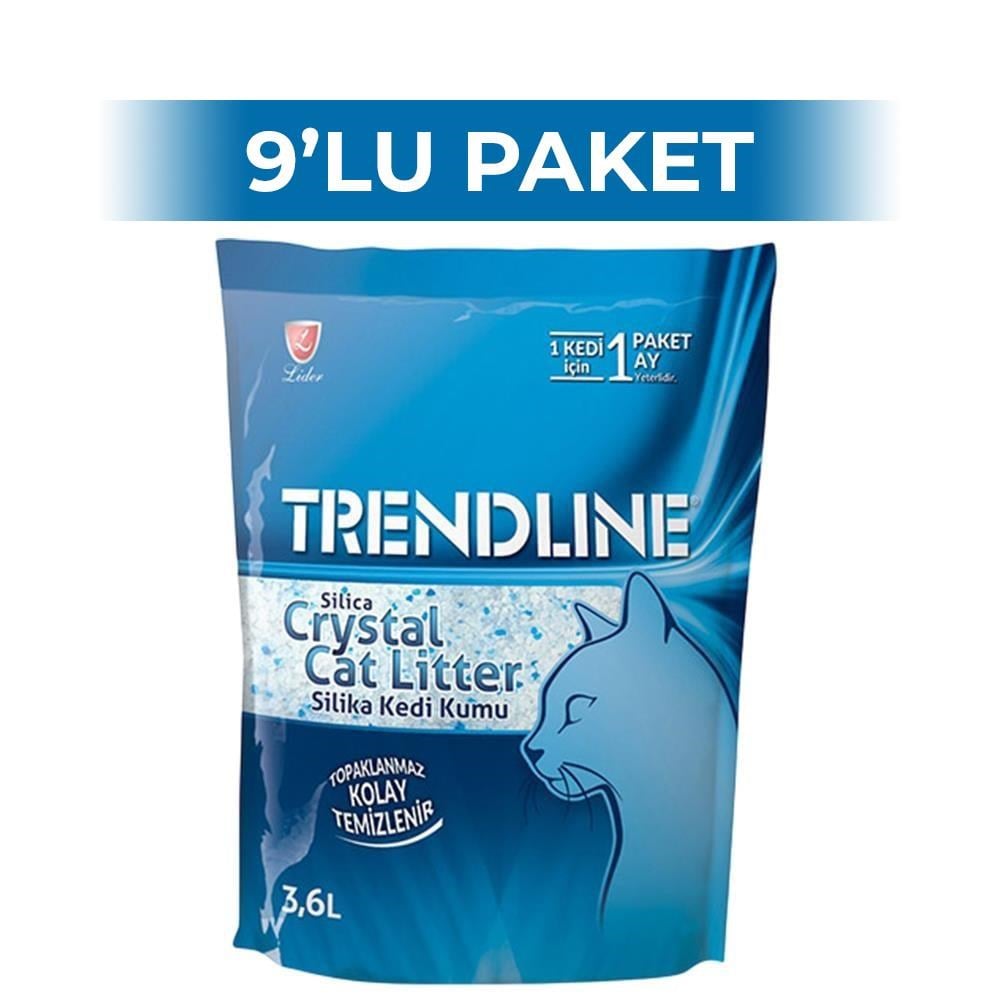 Trendline Silika Kristal Kedi Kumu 3,6 lt 9 Adet