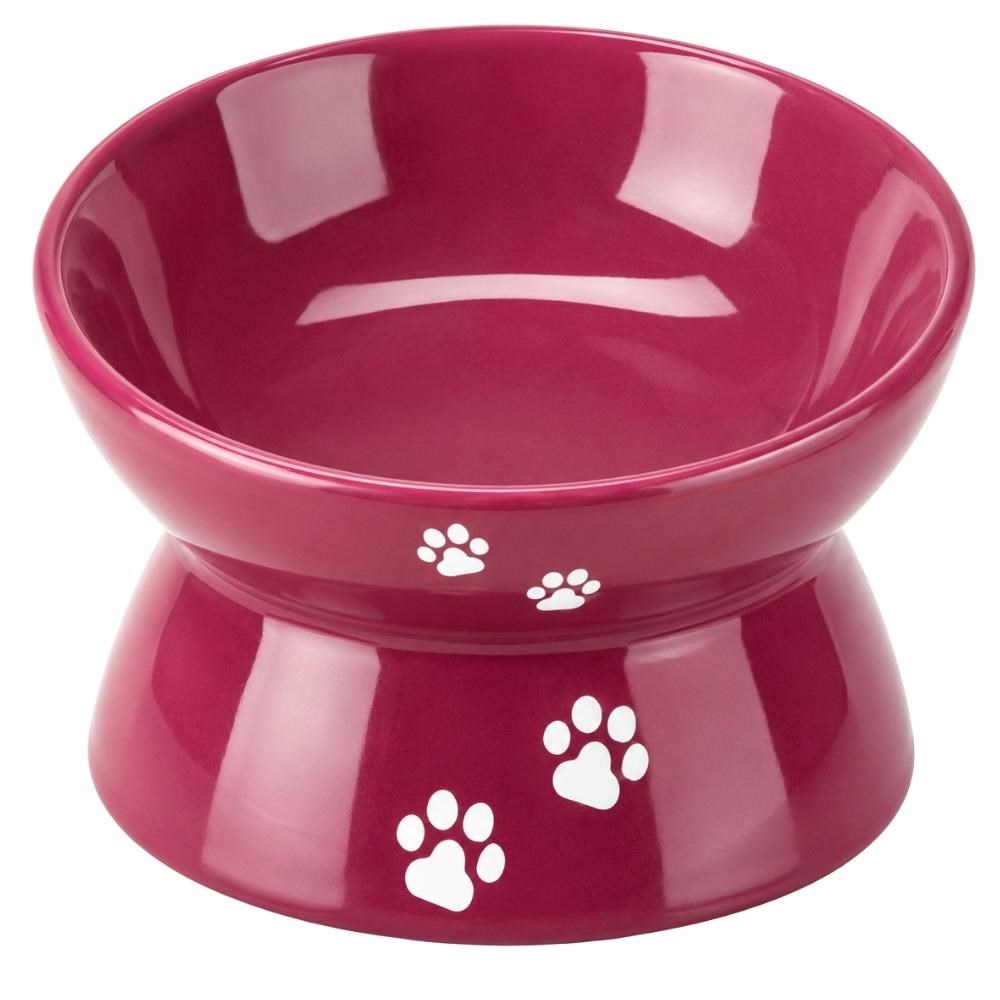 Trixie Yükseltilmiş Seramik Kedi Mama Kabı 0,15 L 13 cm Mürdüm