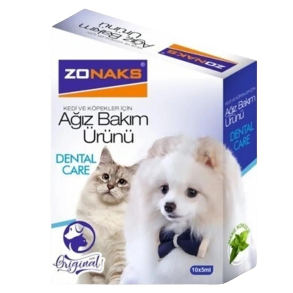 Zonaks Kedi ve Köpekler İçin Ağız Bakım Ürünü 10x5 ml