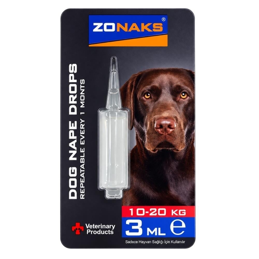 Zonaks Köpekler İçin Ense Damlası 3 ml 10-20 kg