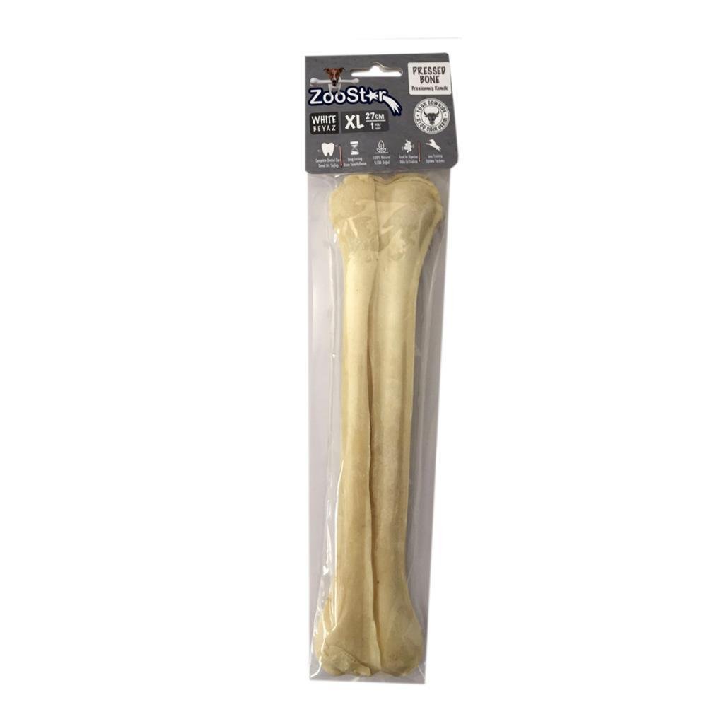 ZooStar Deri Pres Beyaz Kemik XL 27 cm