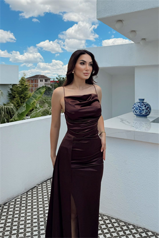 Allyso Degaje Yaka Yırtmaçlı Abiye 582243 