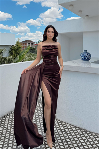 Allyso Degaje Yaka Yırtmaçlı Abiye 582243 