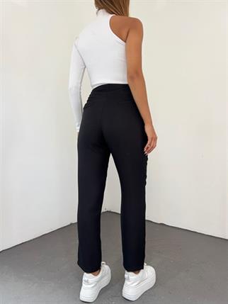 Arka Fileto Pantolon 23422 SİYAH