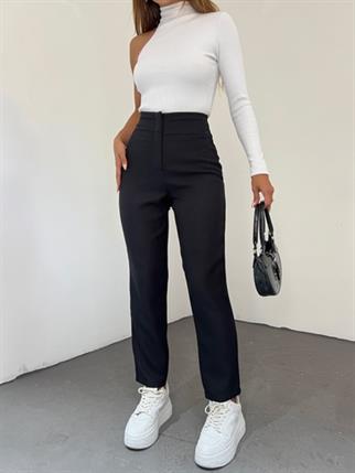 Arka Fileto Pantolon 23422 SİYAH