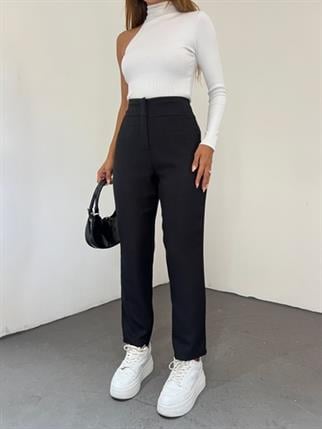 Arka Fileto Pantolon 23422 SİYAH