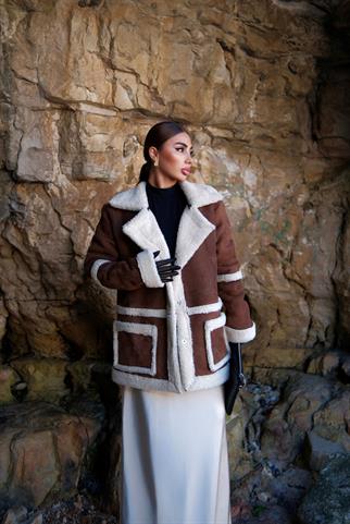 Bella İçi Yünlü Nubuk Kaban 2545 TABA