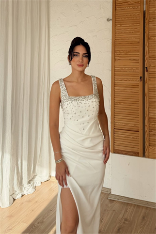 Clark Kare Yaka İşleme Detay Abiye 9367 