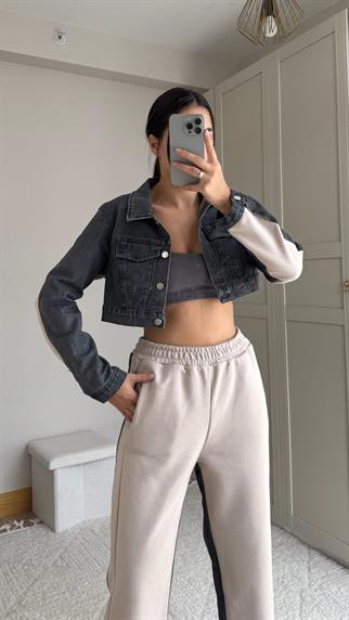 Daisy Jean Ceket Detay Takım 2650 BEJ