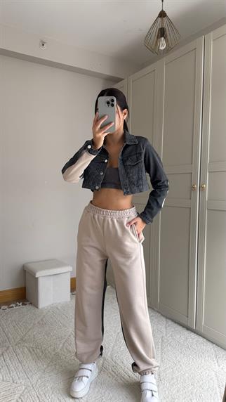 Daisy Jean Ceket Detay Takım 2650 BEJ