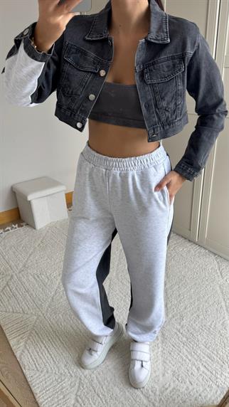 Daisy Jean Ceket Detay Takım 2650 GRİ