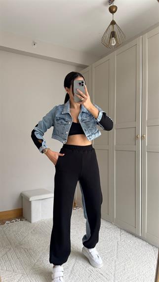 Daisy Jean Ceket Detay Takım 2650 SİYAH