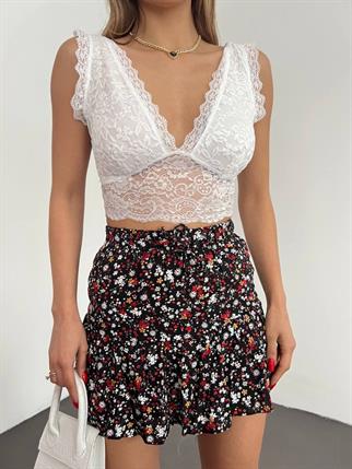 Dantelli Bralet 10168 BEYAZ