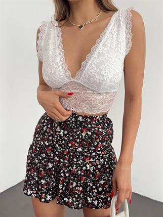 Dantelli Bralet 10168 BEYAZ