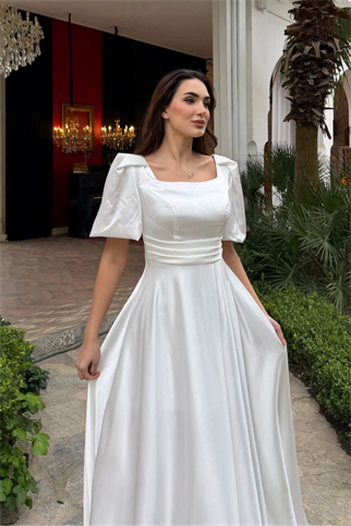 Dariah Balon Kol Saten Abiye 1121