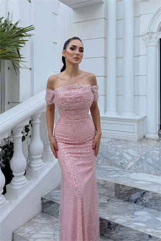 Dila Boncuk İşleme Detay Abiye 1119