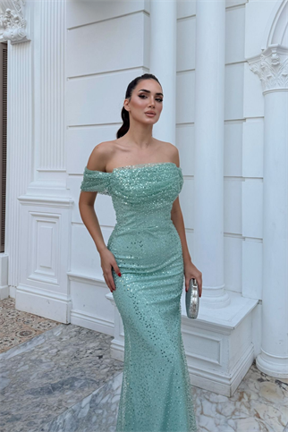 Dila Boncuk İşleme Detay Abiye 1119