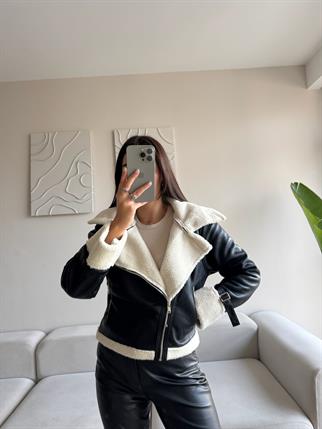 Elio Deri Kemer Detay Crop Kaban 5698 SİYAH