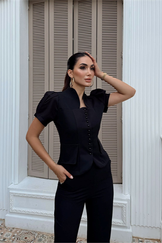 Ellis İkili Düğme Detay Takım 2235