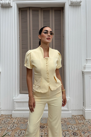 Ellis İkili Düğme Detay Takım 2235