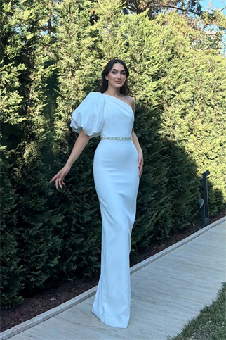 Erva Balon Kol Taş İşleme Abiye 1185