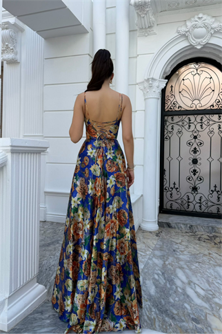 Feza Desenli Askı Detay Abiye 1093