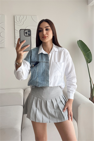 Gavin Kot Garnili Gömlek  5175 BEYAZ 