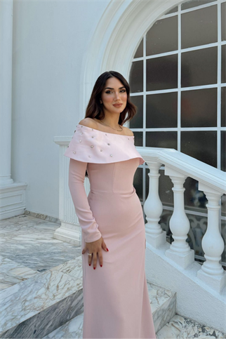 Göğüs Taş İşleme Madonna Yaka Abiye 1149