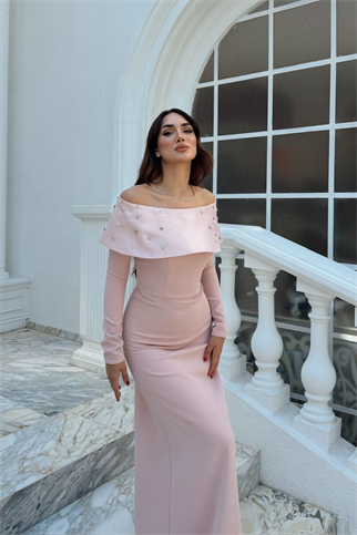 Göğüs Taş İşleme Madonna Yaka Abiye 1149