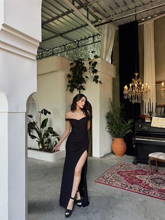 Harold Madonna Yaka Simli Abiye 582539 SİYAH