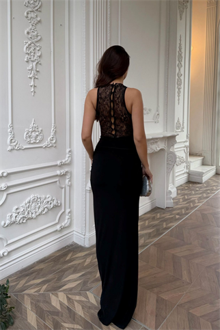 Havena Göğüs Dantel Detay Abiye 4108