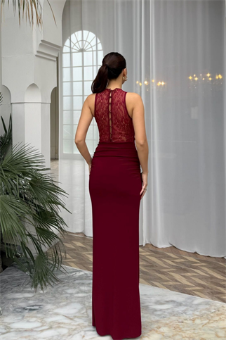 Havena Göğüs Dantel Detay Abiye 4108