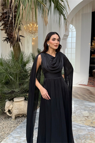 İlya Degaje Yaka Kol Detaylı Abiye 1154