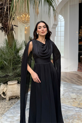 İlya Degaje Yaka Kol Detaylı Abiye 1154