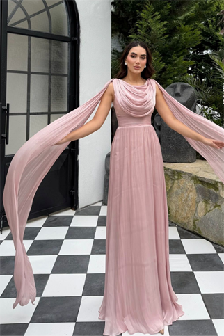 İlya Degaje Yaka Kol Detaylı Abiye 1154