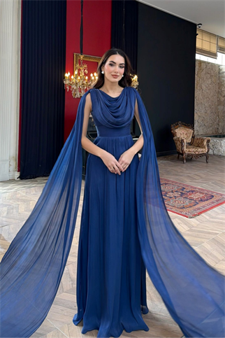 İlya Degaje Yaka Kol Detaylı Abiye 1154