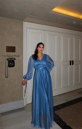 Jasira Simli Tül Abiye 583106 BEBE MAVİSİ