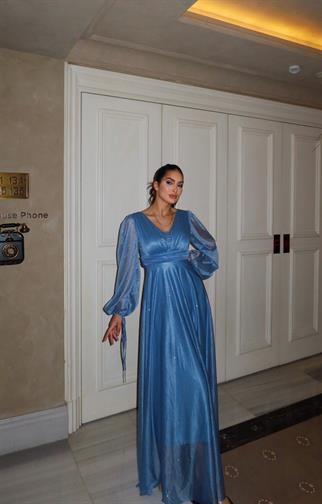 Jasira Simli Tül Abiye 583106 BEBE MAVİSİ