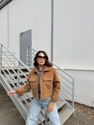 Jerry Kaşe Cep Detay Ceket 3585 TABA