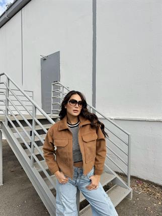 Jerry Kaşe Cep Detay Ceket 3585 TABA