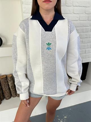 Jose Polo Yaka Sweatshirt 1907 GRİ