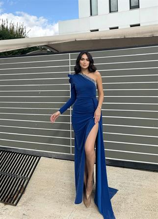 Keith Tek Kol Simli Abiye 583038 SAKS MAVİSİ