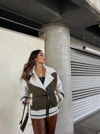 Kevin Oversize Tasarım Kaban 50024 HAKİ