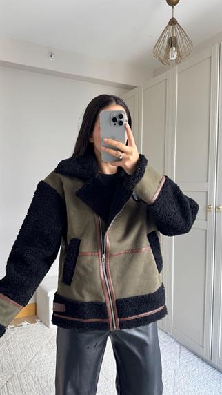 Kevin Oversize Tasarım Kaban 50024 HAKİ